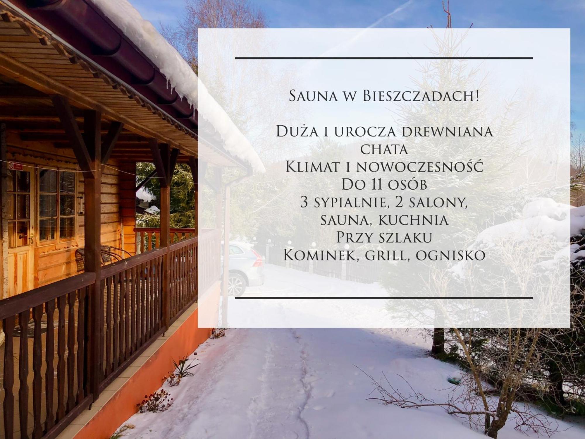 Urocza Chata Z Sauna W Bieszczadzkim Parku Krajobrazowym Bukowiec  Extérieur photo